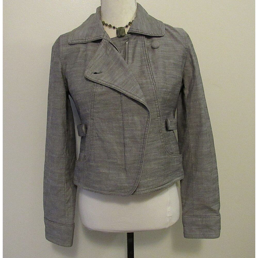 Vintage Y2K Apostrophe Asymmetric Grey Tailored Jacket